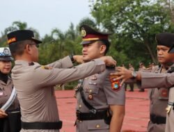Kapolres Bangka Barat Pimpin Upacara Penyerahan Jabatan Kasat Reskrim dan Kasat Lantas