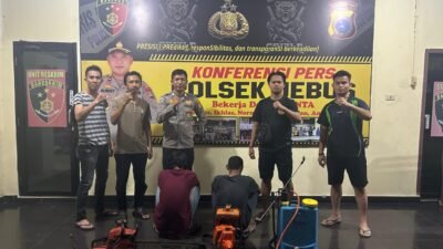 Polsek Jebus Ringkus Pelaku Pencurian Peralatan Kebun Milik Warga
