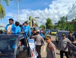 Polres Bangka Jaga Keamanan dan Ketertiban Mahasiswa UBB yang Akan Unjuk Rasa ke DPRD Babel