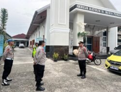 Wujud Toleransi dan Pelayanan, Polres Bangka Kawal Ibadah Kenaikan Isa Almasih di Sejumlah Gereja