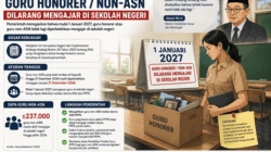 Guru Honorer Dilarang Mengajar di Sekolah Negeri per 1 Januari 2027