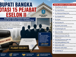 Penyegaran Birokrasi! Ini Daftar 15 Pejabat Baru Pemkab Bangka yang Dilantik Bupati Fery Insani