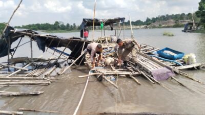 Operasi Gabungan di Mapur: Polisi Amankan Empat Set Peralatan Tambang Timah Ilegal