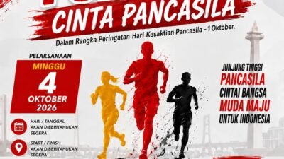Lari Sehat Sambil Menanamkan Nilai Kebangsaan, Ini Keseruan Fun Run Cinta Pancasila 2026