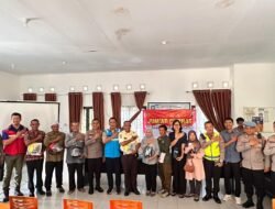 Polres Bangka dan PLN Edukasi Warga Lubuk Kelik soal Layanan Darurat 110 dan Bahaya SUTT 150 KV