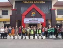 Kapolres Bangka Pimpin Penyaluran 250 Bantuan Sosial dalam Momentum HUT Bhayangkara
