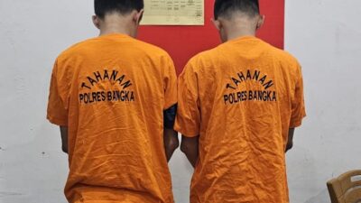 Satresnarkoba Polres Bangka Gagalkan Peredaran Ekstasi, Dua Pria Asal Palembang Ditangkap
