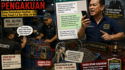 Terungkap! Terduga Pembuka Tong Timah 1,4 Ton di Jelitik Akui Aksinya, Malah Tantang Korban dengan Pengacara