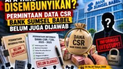 Apa yang Disembunyikan? Permintaan Data CSR Bank Sumsel Babel Belum Juga Dijawab