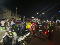 Satlantas Polres Bangka Tertibkan Knalpot Brong, Belasan Kendaraan Diamankan Saat Patroli Antisipasi Balap Liar