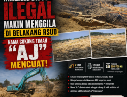 Tambang Diduga Ilegal Makin Menggila di Belakang RSUD, Nama Cukong Timah “AJ” Mencuat