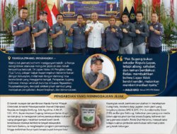 Ketua DPD PJS BABEL (Agus Eko) melepas pisah sambut KA Lapas Kelas II A Tua Tunu Pangkal Pinang