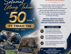 DPP PJS Apresiasi Kiprah PT Timah Tbk di Usia Emas 50 Tahun, Dorong Terus Berinovasi untuk Negeri