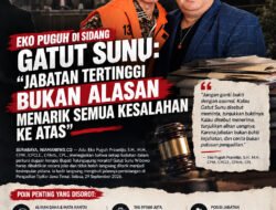 Eko Puguh di Sidang Gatut Sunu: Jabatan Tertinggi Bukan Alasan Menarik Semua Kesalahan ke Atas