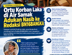 Ortu Korban Laka di Air Samak Adukan Nasib ke Redaksi BN16BANGKA
