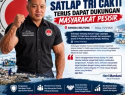 ‎Tak Henti-henti, Satlap Tri Cakti Terus Dapat Dukungan Masyarakat Pesisir