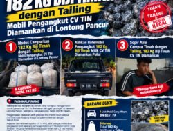 Modus campurkan 182 Kg Biji Timah dengan tailing, Mobil Pengangkut CV TIN Diamankan di Lontong Pancur