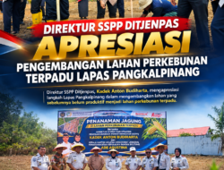 Direktur SSPP Ditjenpas Apresiasi Pengembangan Lahan Perkebunan Terpadu Lapas Pangkalpinang