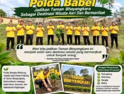 Aksi Green Policing Polda Babel, Jadikan Taman Bhayangkara Sebagai Destinasi Wisata Asri Dan Bermanfaat