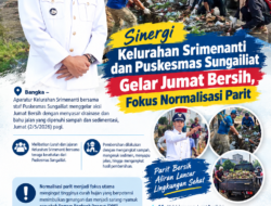 Sinergi Kelurahan Srimenanti dan Puskesmas Sungailiat Gelar Jumat Bersih, Fokus Normalisasi Parit