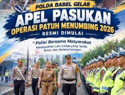 Polda Babel Gelar Apel Pasukan, Operasi Patuh Menumbing 2026 Resmi Dimulai