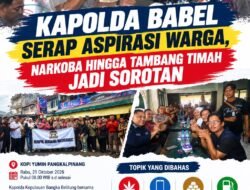 Kapolda Babel Serap Aspirasi Warga, Narkoba hingga Tambang Timah Jadi Sorotan