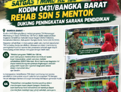 Satgas TMMD ke-130 Kodim 0431/Bangka Barat Rehab SDN 5 Mentok, Dukung Peningkatan Sarana Pendidikan