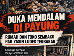 Duka Mendalam Menyelimuti Warga Payung Bangka Selatan, Rumah dan Toko Sembako Pak Yasin Ludes Dilalap Si Jago Merah