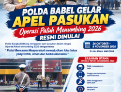 Polda Babel Gelar Apel Pasukan, Operasi Patuh Menumbing 2026 Resmi Dimulai